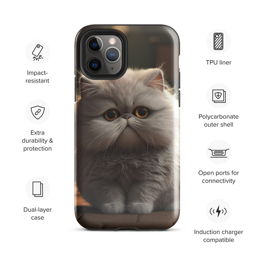 Tough Case for iPhone® - "Journey with Papa Seven" - Cat Factory Au