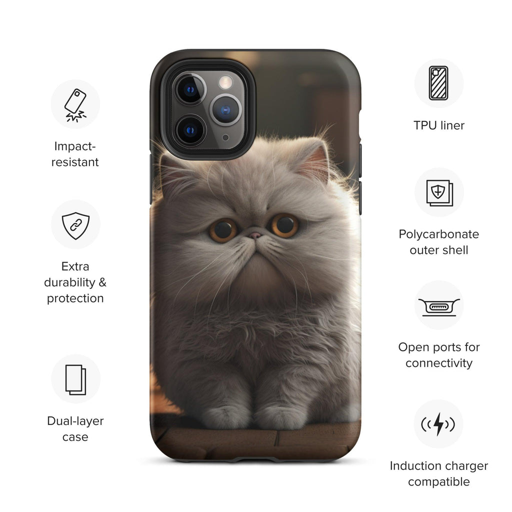 Tough Case for iPhone® - "Journey with Papa Seven" - Cat Factory Au