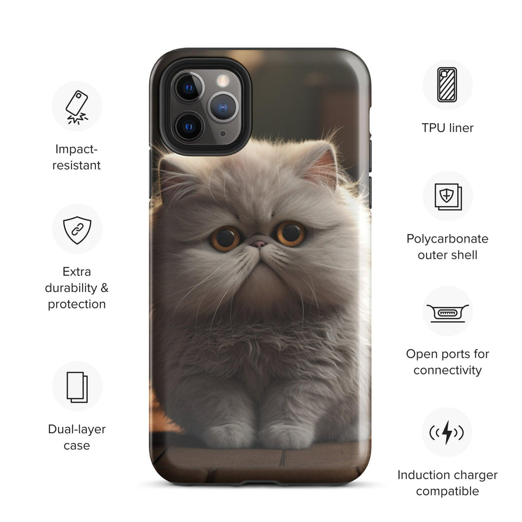 Tough Case for iPhone® - "Journey with Papa Seven" - Cat Factory Au