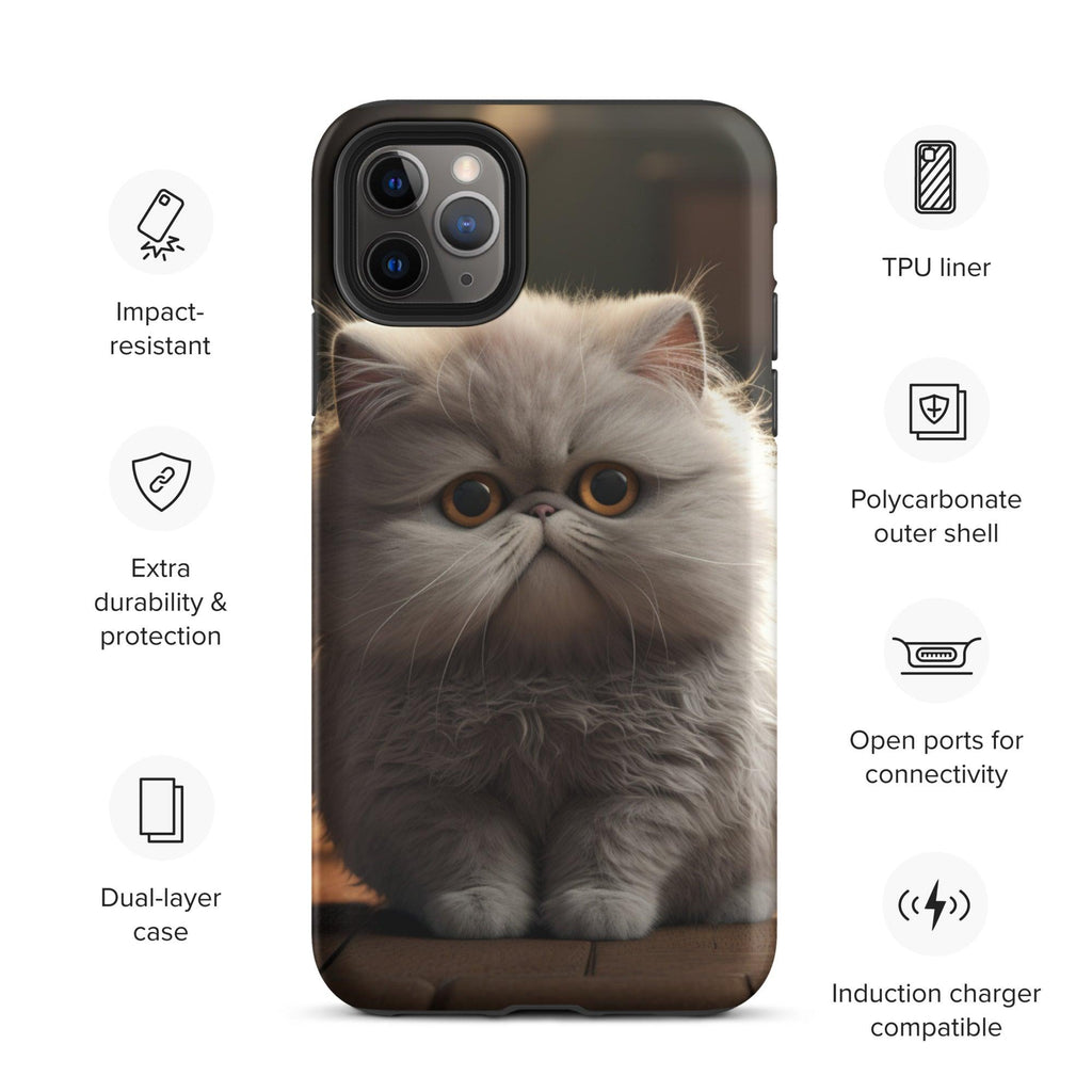 Tough Case for iPhone® - "Journey with Papa Seven" - Cat Factory Au