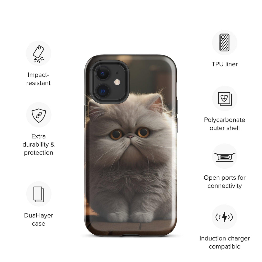 Tough Case for iPhone® - "Journey with Papa Seven" - Cat Factory Au