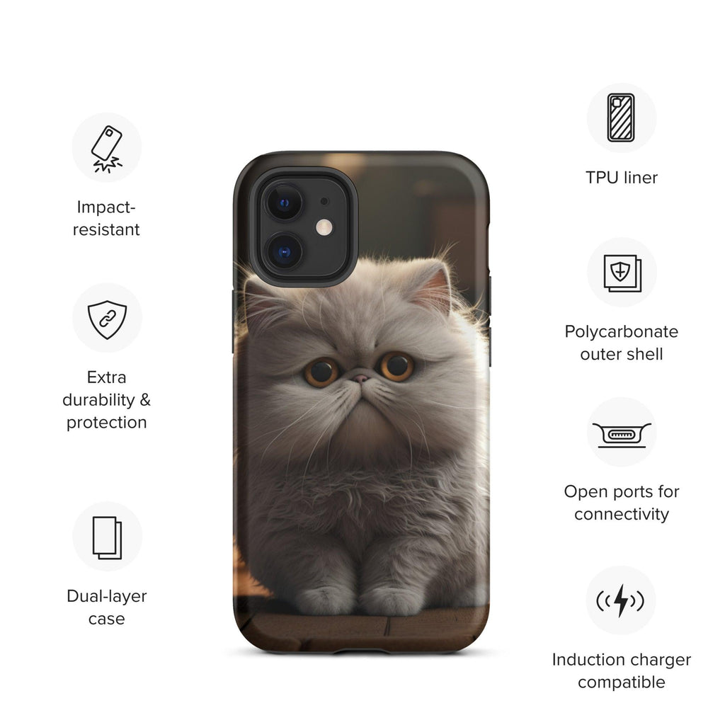 Tough Case for iPhone® - "Journey with Papa Seven" - Cat Factory Au